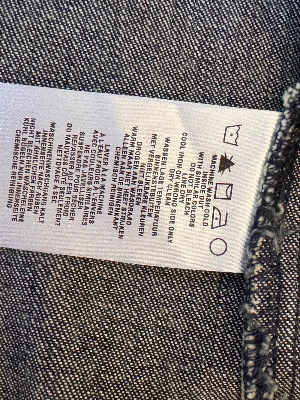 Harley-Davidson Black Denim Jacket with Eagle Back Print - Picture 6 of 8